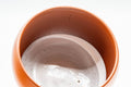 Japanese Teacups - Pair of Floral Engraved White Inner Glazed Tokoname-yaki Yunomi - 125ml - closeup of the white glazed interior