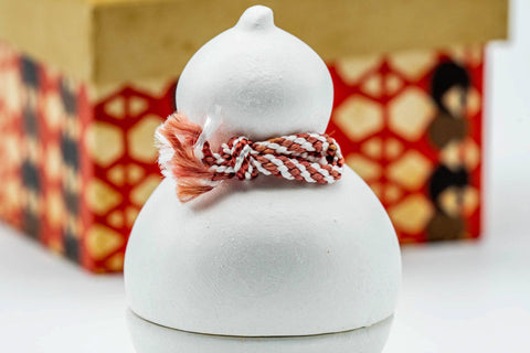Japanese Kogo - Ceramic Gourd-shaped Incense Container