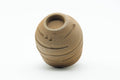Tezumi — Japanese Teacup - Carved Spiraling Stoneware Yunomi - 120ml — top-down view of the interior