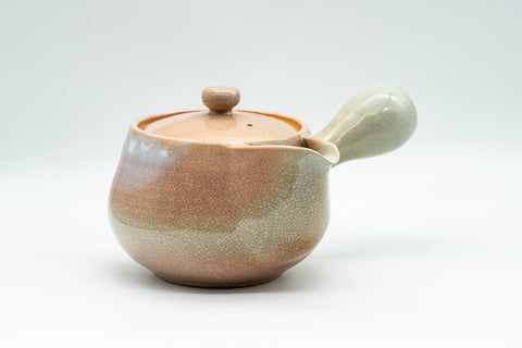 Japanese Kyusu - 椿窯 天鵬山 Tsubaki Kiln - Pink Hagi-yaki Do-ake Teapot - 300ml