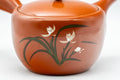 Japanese Kyusu - Floral Tokoname-yaki Mesh Teapot - 350ml - Tezumi