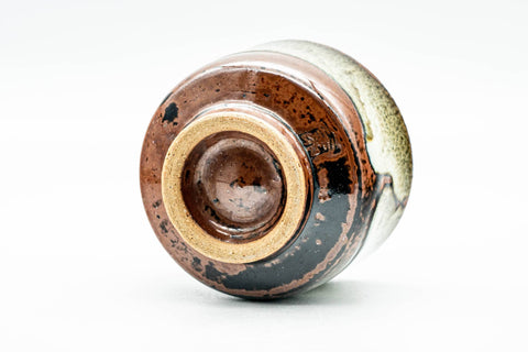 Japanese Teacup - Brown Beige Hare's Fur Glazed Yunomi - 100ml