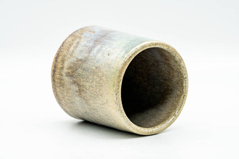 Japanese Teacup - Green Purple Hare's Fur Glazed Yunomi - 200ml