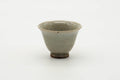 Tezumi — Japanese Teacup - Small Sage Gray Celadon Glazed Guinomi - 50ml — front view from another angle