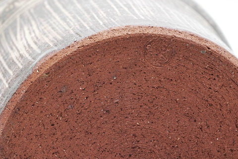 Japanese Mizusashi - Geometric Chrysanthemum Mishima Kiyomizu-yaki Water Container - 1000ml