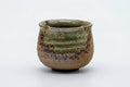 Tezumi — Japanese Teacup - Ash Glazed Floral-Shpaed Shigaraki-yaki Yunomi - 100ml — front view