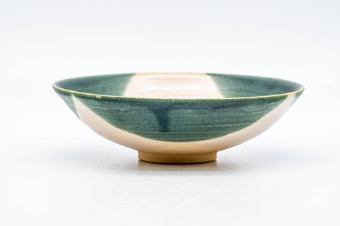 Japanese Matcha Bowl - Abstract Green Summer Chawan - 100ml