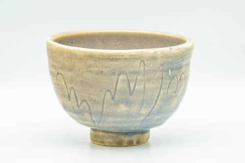 Japanese Matcha Bowl - Grey-Blue Crazed Glazed Chawan - 350ml - Tezumi