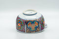 Japanese Teacup - Multi-coloured Geometric Arita-yaki Lidded Yunomi - 120ml - Tezumi