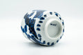 Tezumi — Japanese Teacup - Large Blue Geometric Patterned Arita-yaki Yunomi - 180ml — top-down view of the interior
