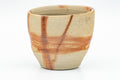 Tezumi — Japanese Teacup - Hidasuki Bizen-yaki Yunomi - 80ml — tipped to show the interior