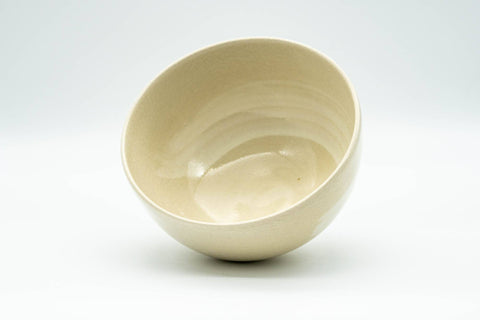 Japanese Matcha Bowl - Beige Hakeme Kyo-yaki Chawan - 300ml