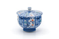 Tezumi — Japanese Teacup - Bamboo Floral Arita Lidded Yunomi - 210ml — front view