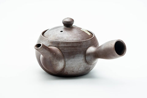 Japanese Kyusu - 昇龍窯 Shoryu Kiln - Brown Ash Glazed Banko-yaki Mesh Teapot - 260ml