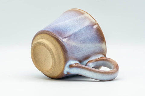 Japanese Teacup - Purple Glazed Hagi-yaki Ushirode Yunomi - 120ml