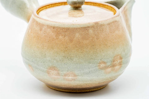 Japanese Kyusu - Beige Pink Gohonte Hagi-yaki Do-ake Teapot - 280ml