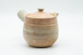 Japanese Kyusu - Beige Pink Spiraling Hagi-yaki Do-ake Teapot - 340ml - Tezumi