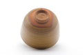 Tezumi — Japanese Matcha Bowl - Mottled Yellow Glazed Chawan - 400ml — top-down view of the interior