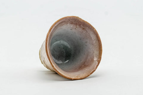 Japanese Teacup - Small Beige Glazed Hagi-yaki Guinomi - 35ml