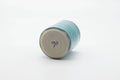 Tezumi — Japanese Teacup - Large Spiraling Teal Glazed Yunomi - 250ml — top-down view of the interior