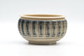 Tezumi — Japanese Kensui - Beige Brush Glazed Striped Water Bowl - 400ml — front view