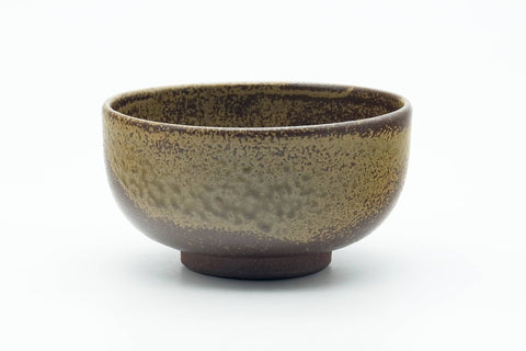 Japanese Matcha Bowl - Ash Green Glazed Shigaraki-yaki Wan-nari Chawan - 200ml