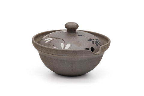 Floral Yakishime Chaho Teapot - 80ml