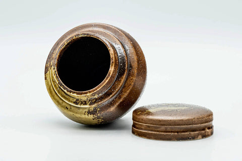 Japanese Chatsubo - 茶壺 Ash Glazed Shigaraki-yaki Tea Canister - 200ml