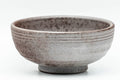 Japanese Teacups - Pair of Purple Textured Clay Guinomi - 40ml - single cup close-up, three-quarter view