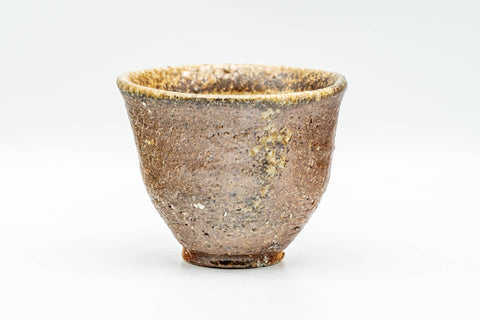 Japanese Teacup - Earthy Textured Wabi-Sabi Yunomi - 85ml - upright angled view
