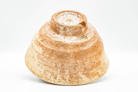 Japanese Matcha Bowl - 大井戸 Beige Biwa-iro Milky Glazed Ido-gata Chawan - 300ml