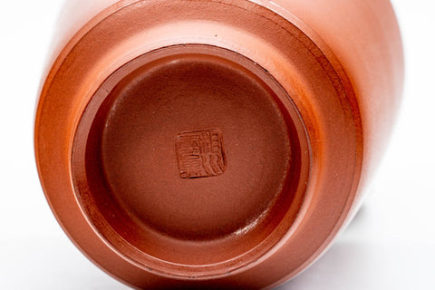 Japanese Teacups - Pair of Smooth Red Shudei Tokoname-yaki Yunomi