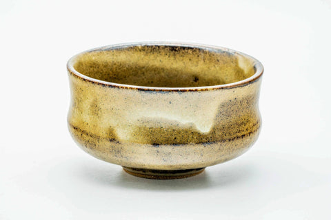 Japanese Matcha Bowl - Beige Drip-Glazed Doji-maru Chawan - 250ml
