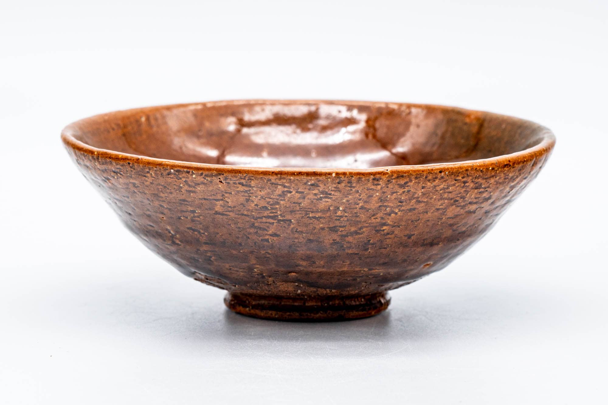 Orange Candy Glazed Raku Summer Chawan