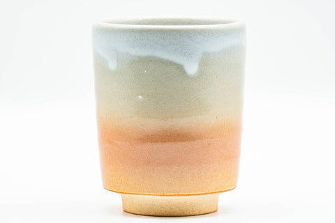 Japanese Teacup - Pink White Drip-Glazed Hagi-yaki Yunomi - 160ml