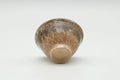 Tezumi — Japanese Teacup - Beige Crazed Glazed Hagi-yaki Yunomi - 80ml — top-down view of the interior