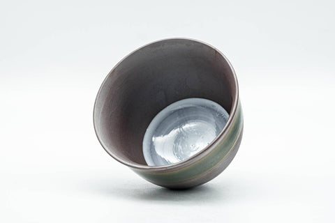 Japanese Teacup - Purple Green Glazed Banko-yaki Yunomi - 70ml - Tezumi