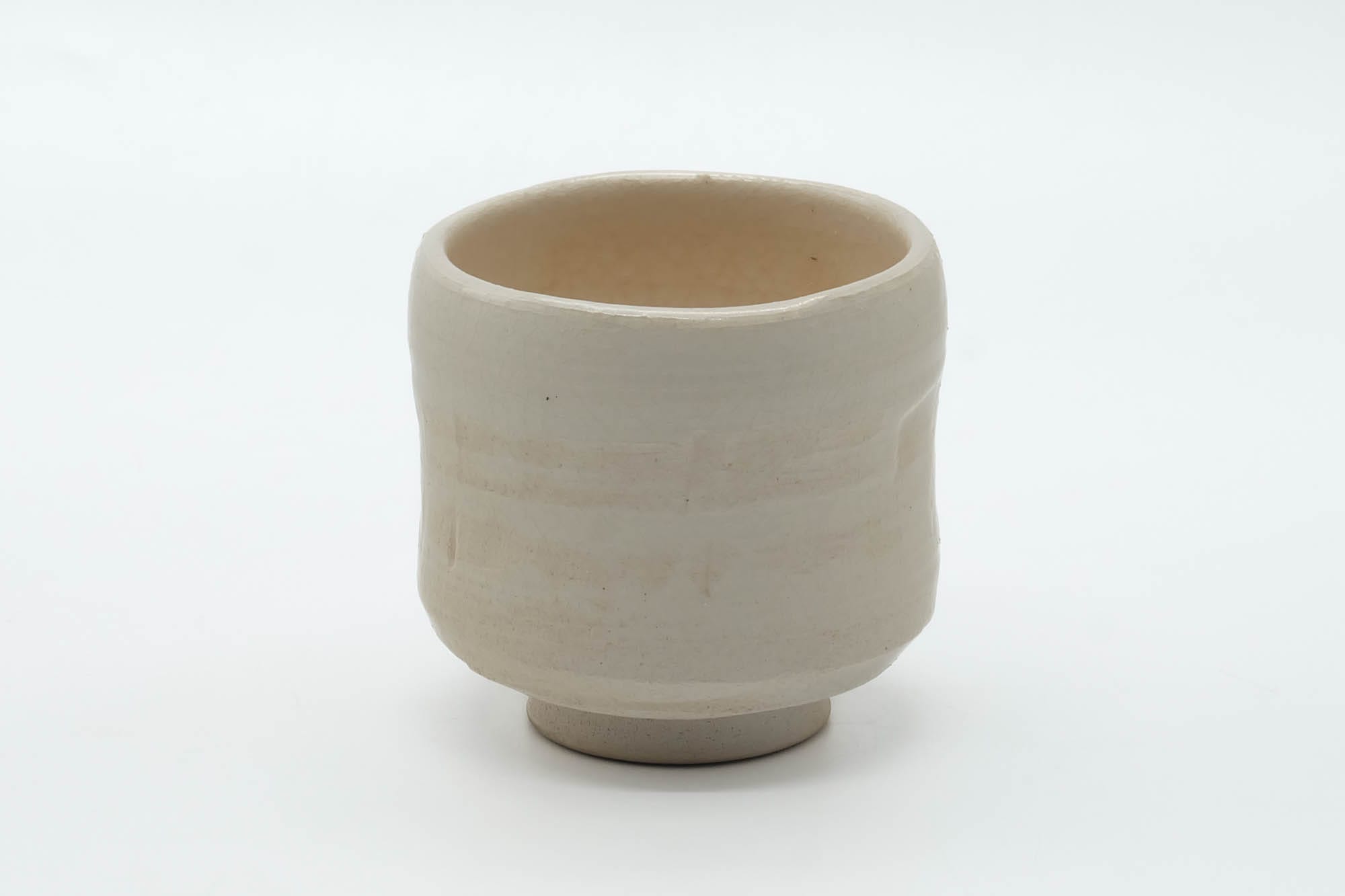Japanese Teacup - Off White Glazed Doji-mari Yunomi - 175ml