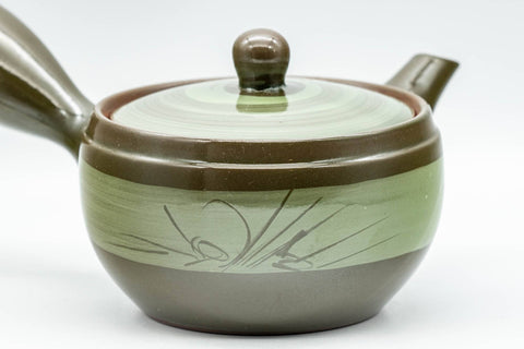 Japanese Kyusu - Green Hakeme Mesh Teapot - 250ml - Tezumi