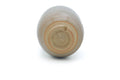 Tezumi — Japanese Teacup - Beige White Weathered Hagi-yaki Yunomi - 190ml — tipped to show the interior
