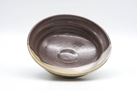 Japanese Matcha Bowl - Beige Brown Glazed Summer Chawan - 150ml