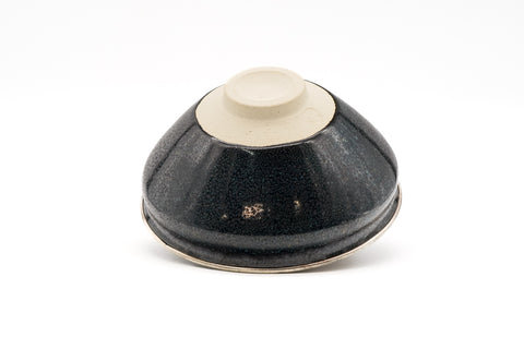 Kyo-yaki Yuteki Tenmoku Chawan with Fukurin