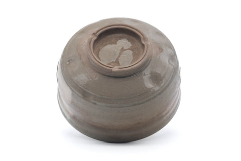 Japanese Matcha Bowl - Brown Hakeme Glazed Dojimaru-gata Chawan - 350ml