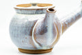 Japanese Kyusu - Large Blue Hare's Fur Glazed Debeso Teapot - 550ml - open teapot showing the interior