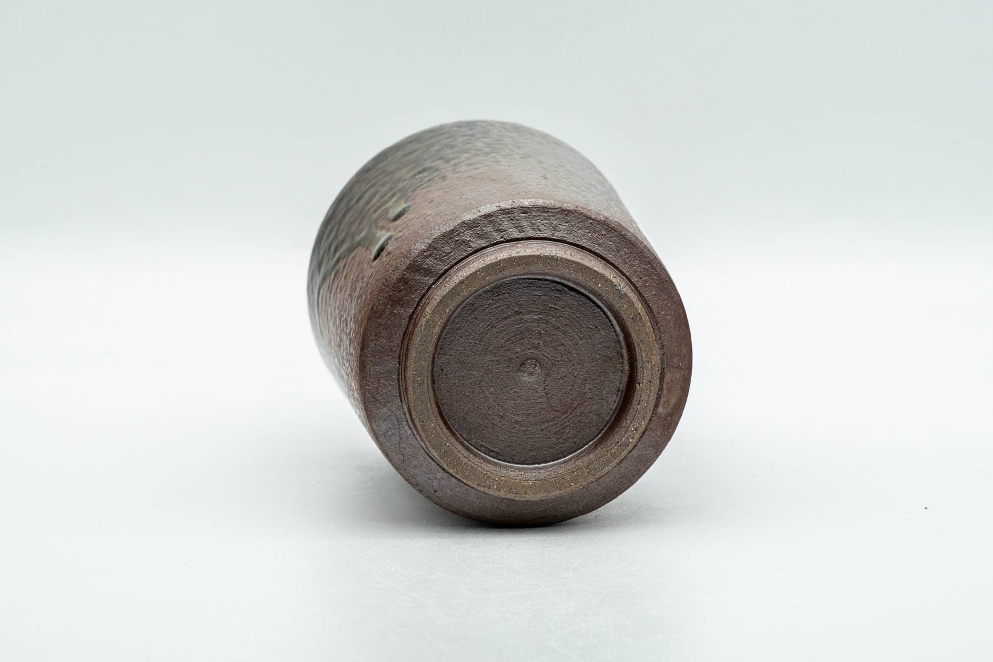 Japanese Teacup - Ash Green Drip-Glazed Shigaraki-yaki Yunomi - 160ml - Tezumi