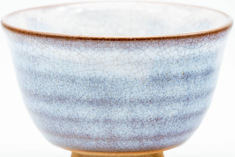 Japanese Teacup - Purple White Glazed Yunomi - 125ml