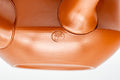 Tezumi — Japanese Kyusu - Engraved Red Shudei Tokoname-yaki Debeso Teapot - 210ml — closeup of the base