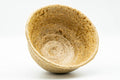 Japanese Matcha Bowl - Earthy Textured Hatazori-gata Chawan - 300ml - top-down view into the bowl interior