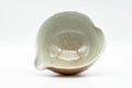 Tezumi — Japanese Katakuchi - Celadon Glazed Stoneware Water Cooler - 150ml — top-down view of the interior