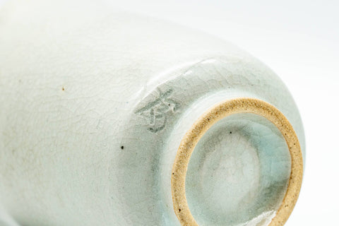 Japanese Teacup - Grey Glazed Yunomi - 140ml - close-up of the foot and unglazed base